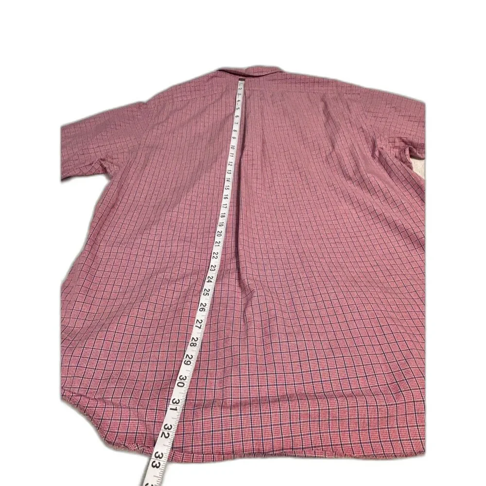 Ralph Lauren Blake XL Red Blue Plaid Button Down Shirt 100% Cotton